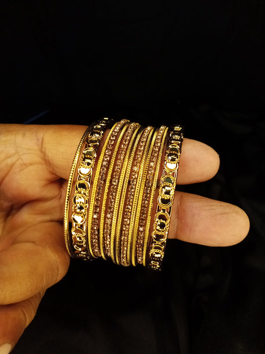 Elegant Gold-Plated Bangles